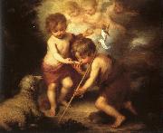 Bartolome Esteban Murillo The Holy Children with a Shell Spain oil painting reproduction